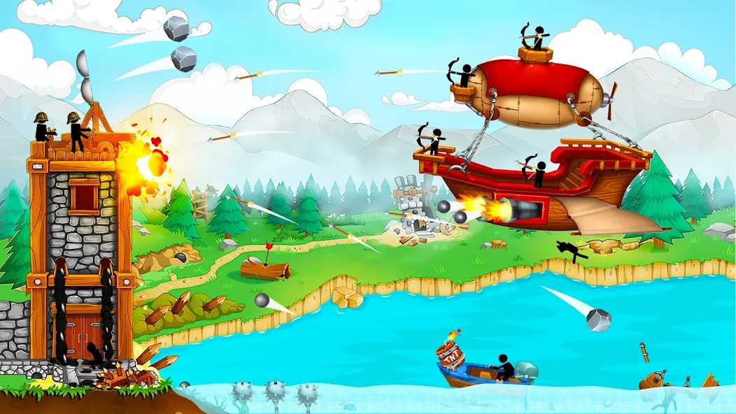 Download The Catapult- Stickman Pirates MOD